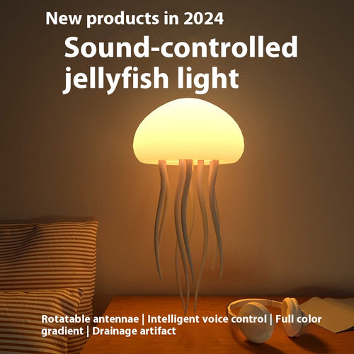 Jellyfish Mood Lamp LED  | Smart Night Light for Bedside & Desk ✨